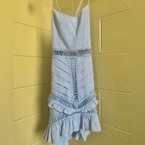 Selfie Leslie Light Blue bodycon mini dress. Size XS/6
